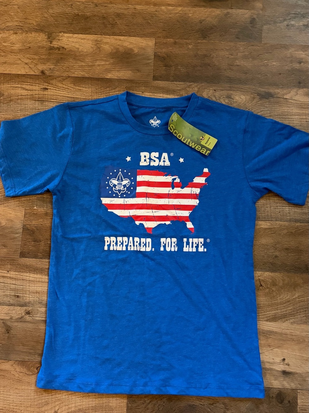 Scoutwear Boys' Blue 'Prepared for Life' Graphic Tee Boy Scouts of America NWT